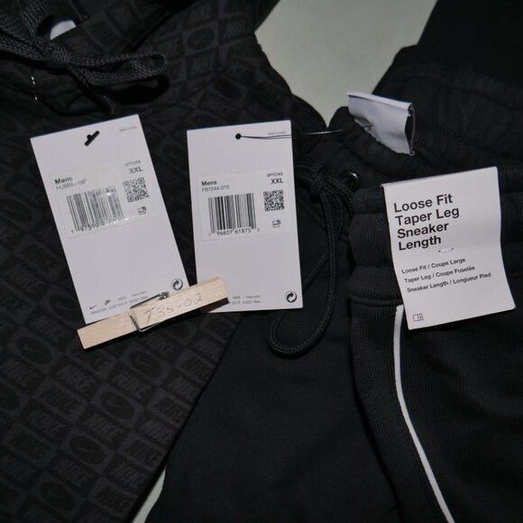Nike Men's 2 PC Bulldog Sweatsuit Size 2XL Fleece Tracksuit Sneakerhead Gift NWT - Picture 2 of 12
